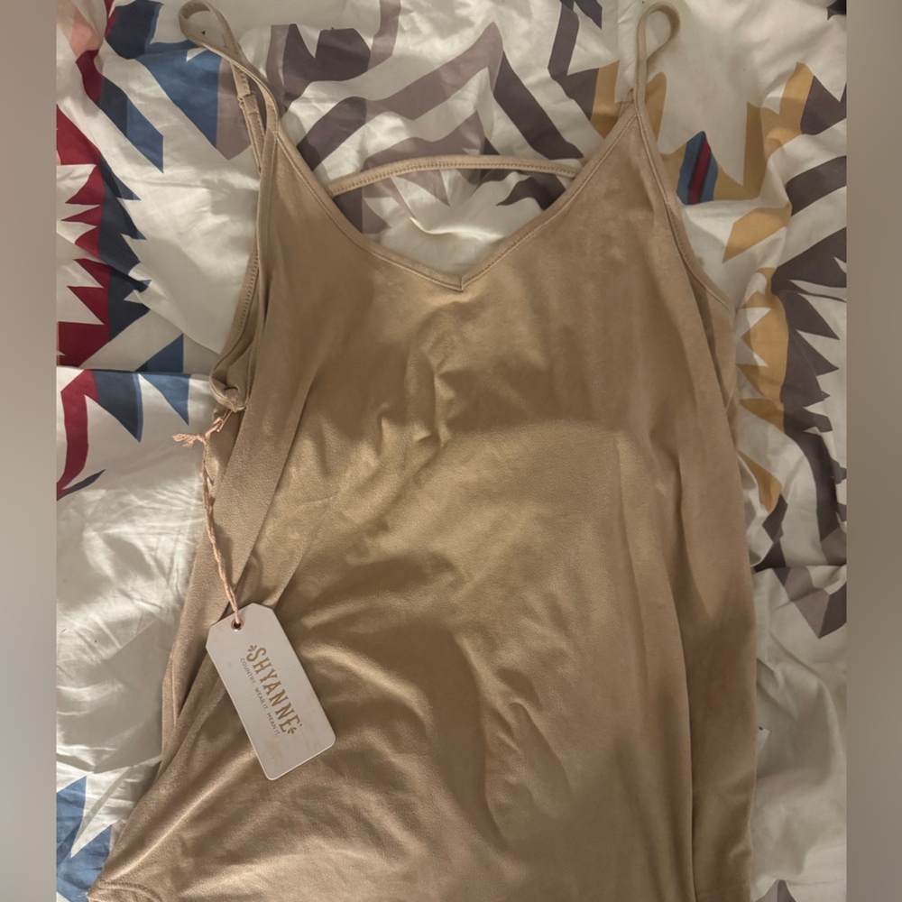 Shyanne Beige Sleeveless Blouse